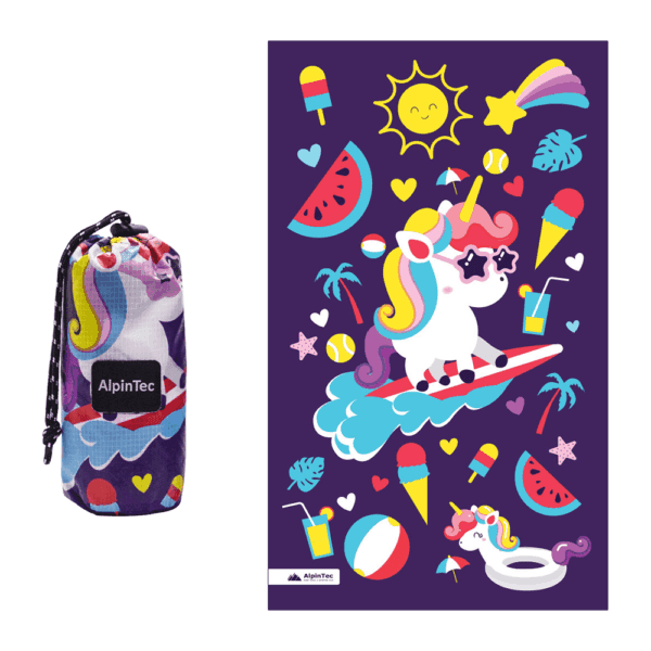 ALPINTEC ΠΕΤΣΕΤΑ ΠΑΙΔΙΚΗ MICROFIBER 70x120cm SURF PONY CMS-L-1 ΜΩΒ