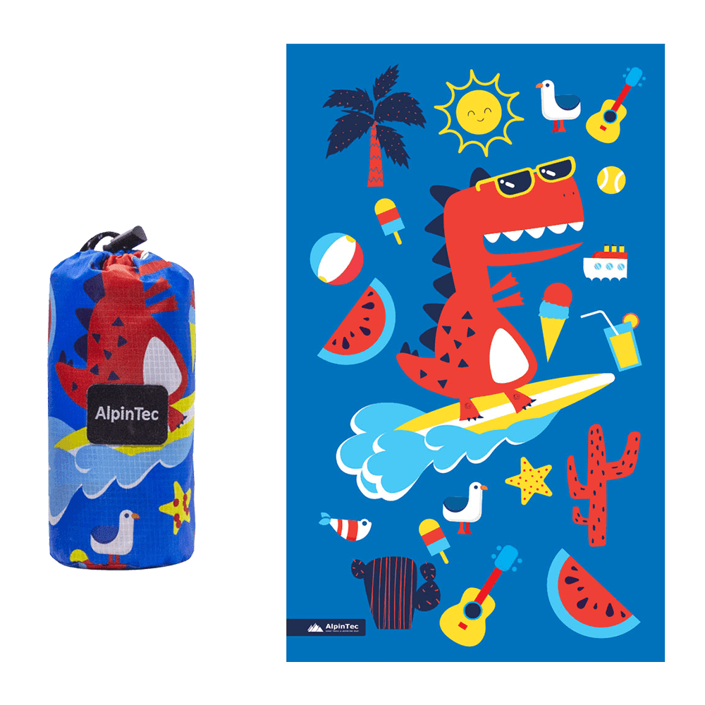 ALPINTEC ΠΕΤΣΕΤΑ ΠΑΙΔΙΚΗ MICROFIBER 70x120cm SURF DINO CMS-L-1 ΜΠΛΕ ALPINTEC ΠΕΤΣΕΤΑ ΠΑΙΔΙΚΗ MICROFIBER 70x120cm SURF DINO CMS-L-1 ΜΠΛΕ