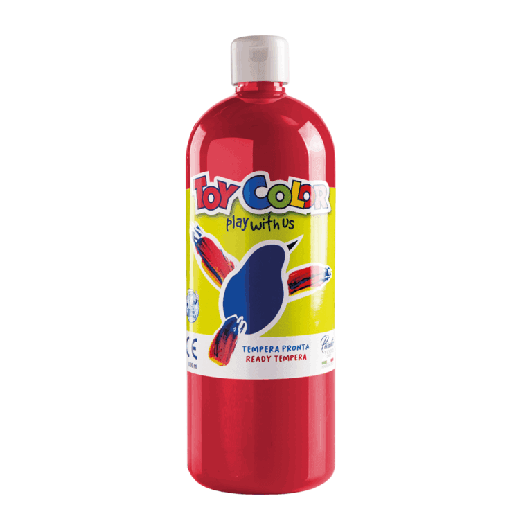 TOY COLOR ΤΕΜΠΕΡΑ S/WASH 1000ml PRIMARY 0554.010 CARMINE ΚΟΚΚΙΝΗ