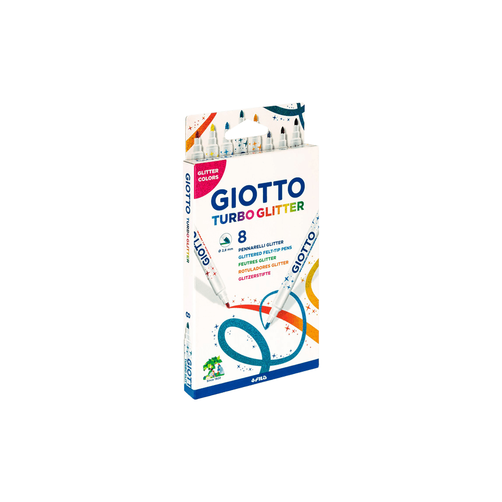GIOTTO ΜΑΡΚΑΔΟΡΟΙ TURBO GLITTER 8ΤΕΜ 114475 GIOTTO ΜΑΡΚΑΔΟΡΟΙ TURBO GLITTER 8ΤΕΜ 114475