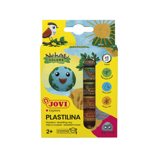JOVI ΠΛΑΣΤΕΛΙΝΗ 2+ ΧΑΡΤ. BLISTER 6ΧΡ 15gr NATURAL 90/6N