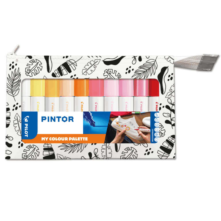 PILOT ΜΑΡΚ.PAINT PINTOR ΣΕΤ 10ΧΡ MEDIUM WARM COLOURS