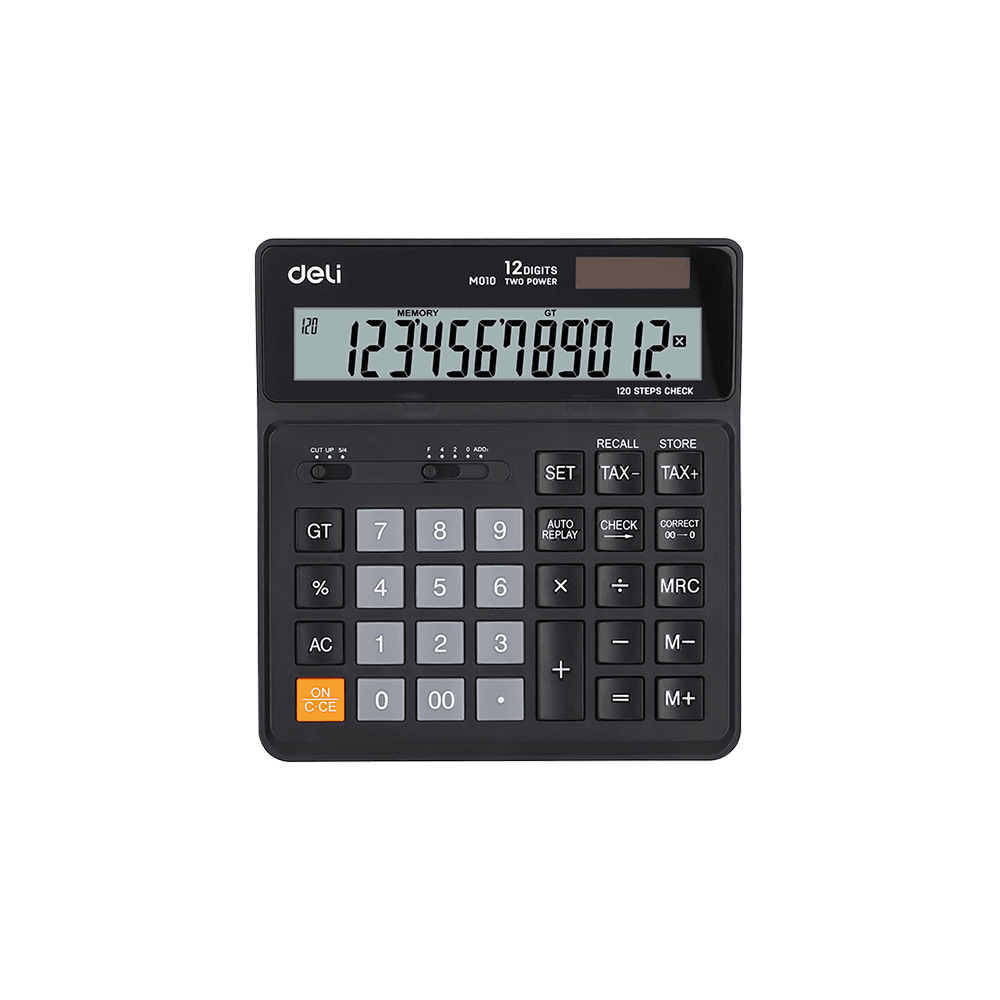 DELI ΑΡΙΘ/ΝΗ 12Ψ ΜΠΑΤ./ΗΛ. ΑΠΟΦΟΡ. 120 ΒΗΜ. 15x16x3.3cm SMART EM01020 ΜΑΥΡΗ DELI ΑΡΙΘ/ΝΗ 12Ψ ΜΠΑΤ./ΗΛ. ΑΠΟΦΟΡ. 120 ΒΗΜ. 15x16x3.3cm SMART EM01020 ΜΑΥΡΗ