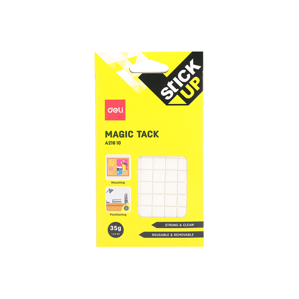 DELI MAGIC TACK BLISTER 60Τ 10x10mm 35gr STICK UP EA21610 ΛΕΥΚΟ 12Τ DELI MAGIC TACK BLISTER 60Τ 10x10mm 35gr STICK UP EA21610 ΛΕΥΚΟ 12Τ