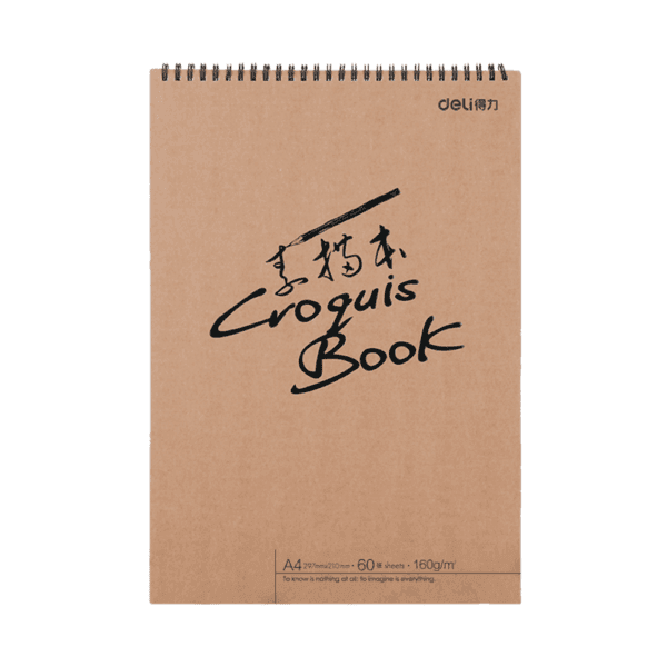 DELI ΜΠΛΟΚ ΣΧΕΔΙΟΥ ΣΠΙΡΑΛ 60Φ A4 (210x297mm) 160gr 73634