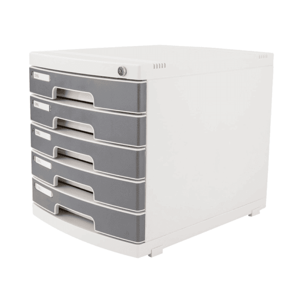 DELI ΣΥΡΤΑΡΙΕΡΑ 5 ΣΥΡΤΑΡ.ΜΕ ΚΛΕΙΔΑΡΙΑ 39.5x30.2x32.5cm QUALI E8855 ΓΚΡΙ