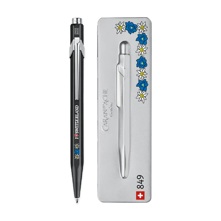 CDA ΣΤΥΛΟ BALLP. ΜΠΛΕ ΜΕΛ. ΜΕΤ. ΣΕ ΜΕΤ. ΚΟΥΤΙ MEDIUM 849 TOTALLY SWISS 849.769 EDELWEISS ΜΑΥΡΟ