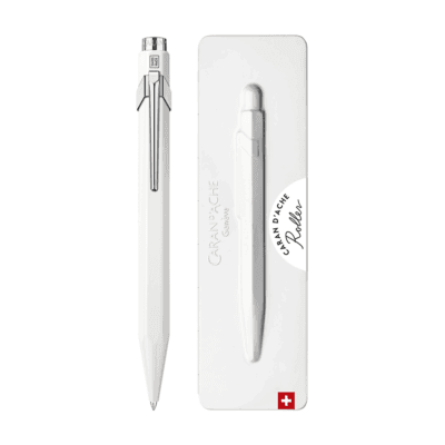 CDA ΣΤΥΛΟ ROLLER ΜΑΥΡΟ ΜΕΛΑΝΙ ΣΕ ΚΟΥΤΙ ΜΕΤ. 849 CLASSIC 846.502 ΛΕΥΚΟ