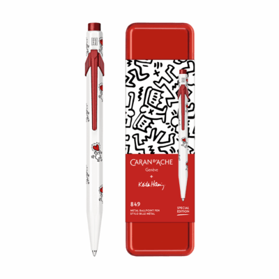 CDA ΣΤΥΛΟ BALLP. ΜΑΥΡΟ ΜΕΛ. ΜΕΤ. ΣΕ ΜΕΤ. ΚΟΥΤΙ MEDIUM 849 KEITH HARING NM0849.123 ΛΕΥΚΟ
