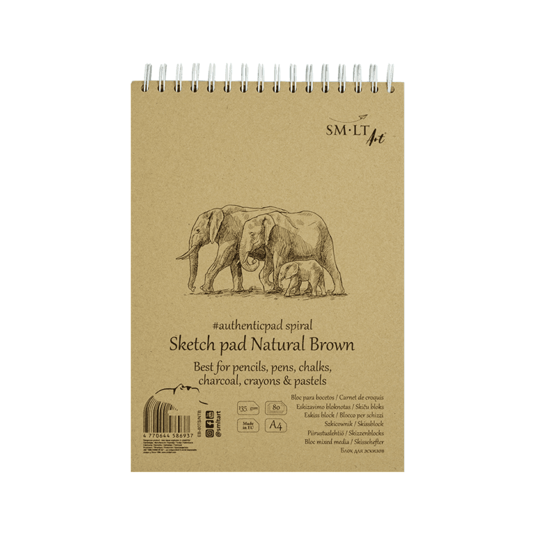 SMLT ART ΜΠΛΟΚ ΣΧΕΔΙΟΥ ΣΠΙΡΑΛ 80Φ Α4 135gsm EB-80TS/NTB