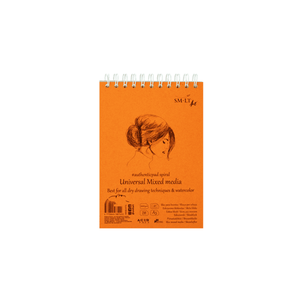 SMLT ART ΜΠΛΟΚ ΣΧΕΔΙΟΥ ΣΠΙΡΑΛ 40Φ Α5 200gsm 5MIXB-40TS