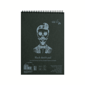 SMLT ART ΜΠΛΟΚ ΣΧΕΔΙΟΥ ΣΠΙΡΑΛ 30Φ Α4 165gsm EB-30TS/BLACK ΜΑΥΡΟ