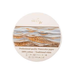 SMLT ART ΜΠΛΟΚ ΑΚΟΥΑΡΕΛΑΣ ΣΤΡΟΓΓΥΛΟ 20Φ Φ160 300gsm AS-20(300)/PRO/FSC