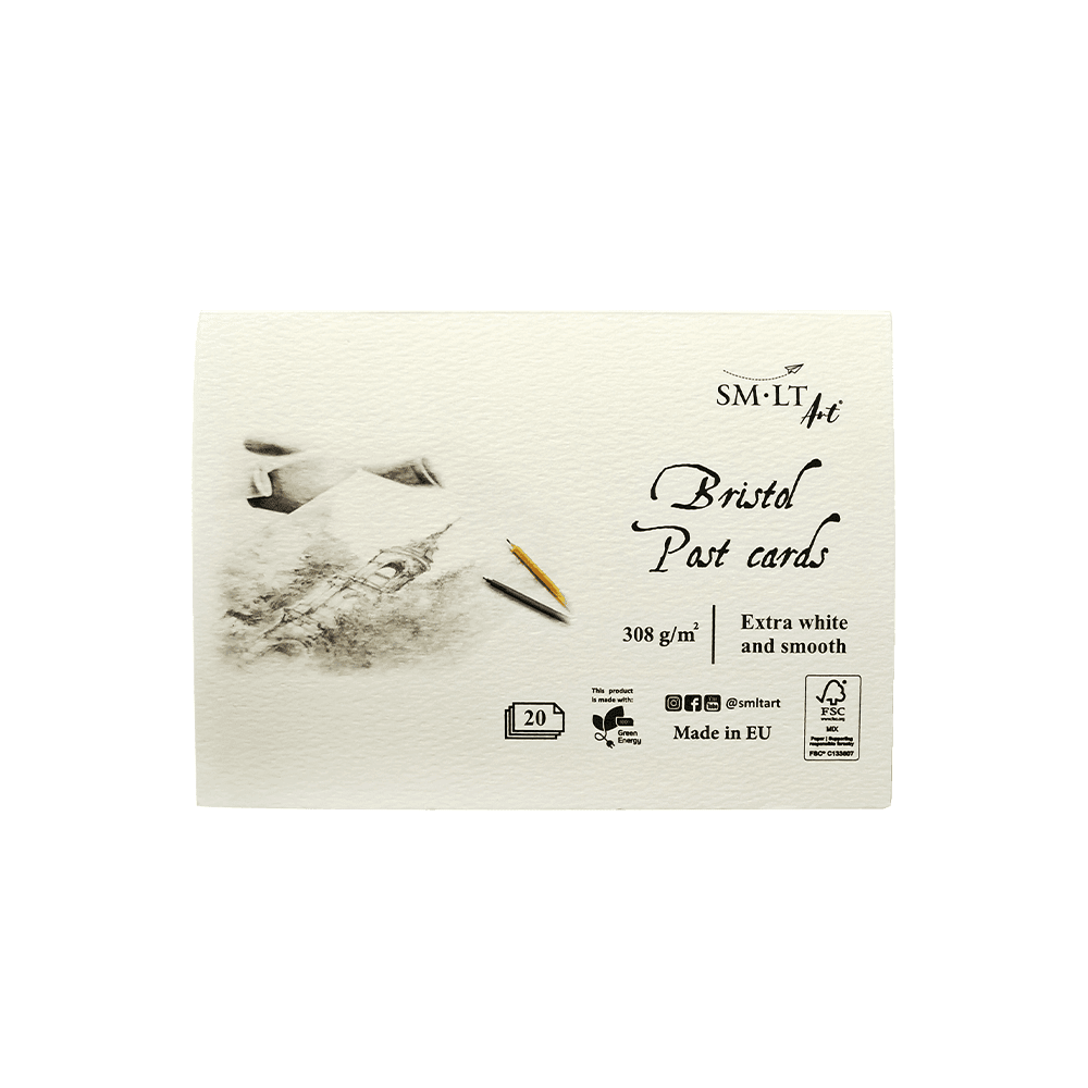 SMLT ART ΚΑΡΤ ΠΟΣΤΑΛ BRISTOL 20Τ 10.5x15cm 308gsm PC-20(308)/FSC SMLT ART ΚΑΡΤ ΠΟΣΤΑΛ BRISTOL 20Τ 10.5x15cm 308gsm PC-20(308)/FSC