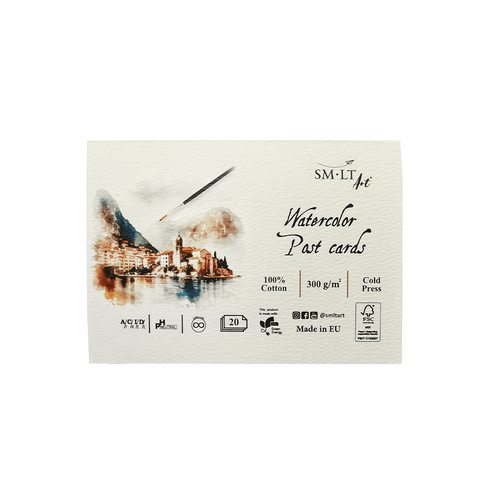 SMLT ART ΚΑΡΤ ΠΟΣΤΑΛ ΑΚΟΥΑΡΕΛΑΣ 20Τ 10.5x15cm 300gsm PC-20(300)/FSC SMLT ART ΚΑΡΤ ΠΟΣΤΑΛ ΑΚΟΥΑΡΕΛΑΣ 20Τ 10.5x15cm 300gsm PC-20(300)/FSC