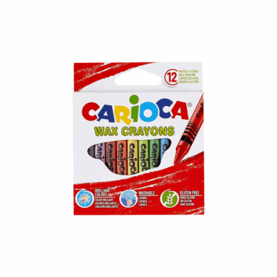 CARIOCA ΚΡΑΙΓΙΟΝ ΚΕΡΙΝΟ ΧΑΡΤ. BLISTER 12ΧΡ WAX 42365 12Τ