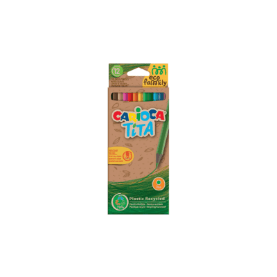 CARIOCA ΚΡΑΙΓΙΟΝ ΕΞΑΓΩΝΟ ΧΑΡΤ. BLISTER 12ΧΡ TITA ECO FAMILY 43097