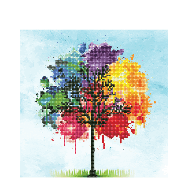 DD ΚΑΤΑΣΚΕΥΗ ΨΗΦΙΔΩΤΟ ΚΑΜΒΑΣ BLISTER 30.5x30.5cm ART 50456 ΔΕΝΤΡΟ ΤΗΣ ΖΩΗΣ