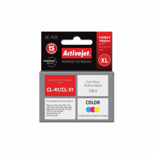 ACJ INK ΣΥΜΒ. ΜΕ CANON AC-41R #CL-41 TRICOLOR 18ml (Α) #0617B001