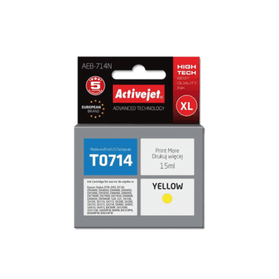 ACJ INK ΣΥΜΒ. ΜΕ EPSON AEB-714N #T0714 YEL 15ml (Ν) #C13T07144012