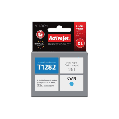 ACJ INK ΣΥΜΒ. ΜΕ EPSON AE-1282N #T1282 CYAN 13ml (Ν) #C13T12824012