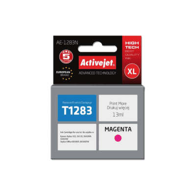 ACJ INK ΣΥΜΒ. ΜΕ EPSON AE-1283N #T1283 MAG 13ml (Ν) #C13T12834011