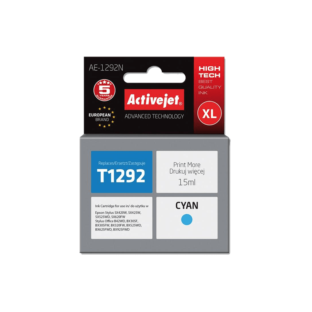 ACJ INK ΣΥΜΒ. ΜΕ EPSON AE-1292N #T1292 CYAN 15ml (Ν) #C13T12924011 ACJ INK ΣΥΜΒ. ΜΕ EPSON AE-1292N #T1292 CYAN 15ml (Ν) #C13T12924011