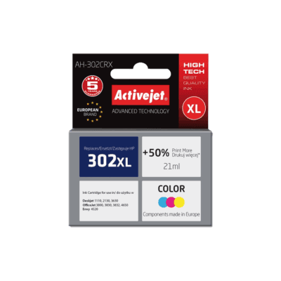 ACJ INK ΣΥΜΒ. ΜΕ HP AH-302CRX #302XL TRICOLOR 21ml (Α) #F6U67A