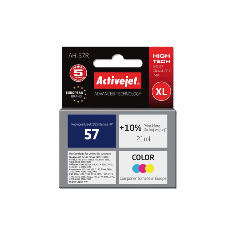 ACJ INK ΣΥΜΒ. ΜΕ HP AH-57R #57 TRICOLOR 21ml (Α) #C6657AE