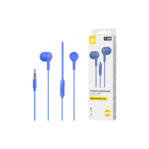 MTK ΑΚΟΥΣΤΙΚΑ ΜΕ ΜΙΚΡΟΦΩΝΟ 1.2m JACK STEREO C5146 2301145 ΜΠΛΕ