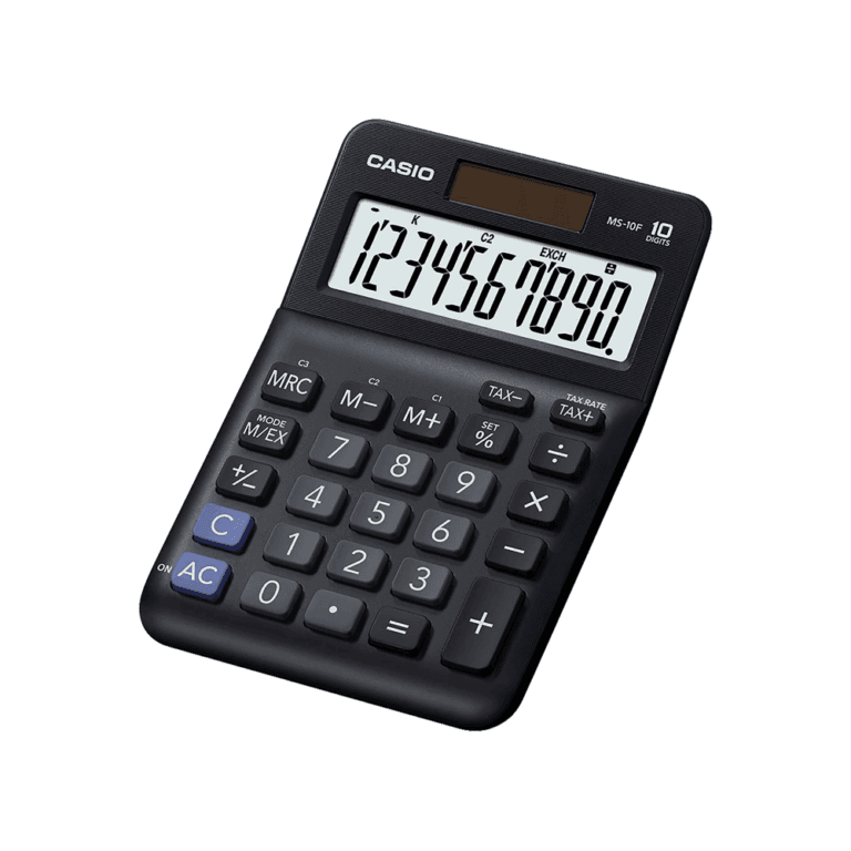 CASIO ΑΡΙΘ/ΝΗ 10Ψ ΜΠΑΤ./ΗΛ. ΑΠΟΦΟΡ. 10.1x14.85x2.76cm MS-10F