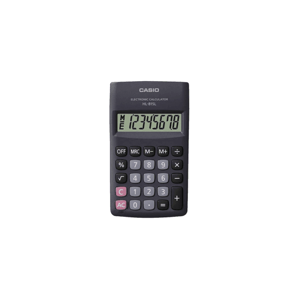 CASIO ΑΡΙΘ/ΝΗ 8Ψ ΜΠΑΤ. ΡΙΖΑ 11.8x6.95cm HL-815LBK