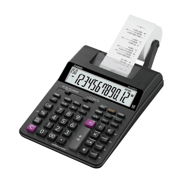 CASIO ΑΡΙΘ/ΝΗ ΧΑΡΤΟΤ. 12Ψ ΜΠΑΤ./ΡΕΥ. 2ΓΡΑΜ./sec 29.5x16.5cm HR-150RCE