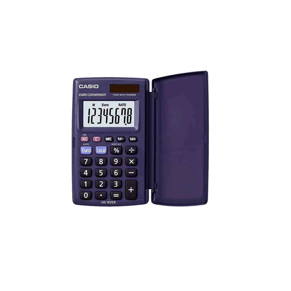 CASIO ΑΡΙΘ/ΝΗ 8Ψ ΜΠΑΤ./ΗΛ. 6.25x10.4cm HS-8VER CASIO ΑΡΙΘ/ΝΗ 8Ψ ΜΠΑΤ./ΗΛ. 6.25x10.4cm HS-8VER