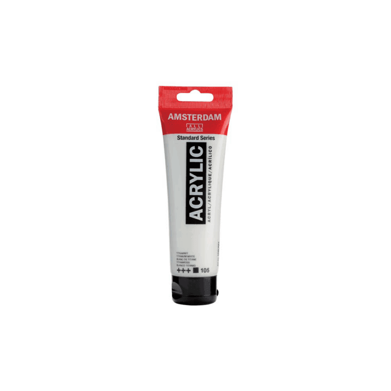 TAL ΧΡΩΜΑ ΑΚΡΥΛ. 120ml AMS TITANIUM WHITE 3Σ.