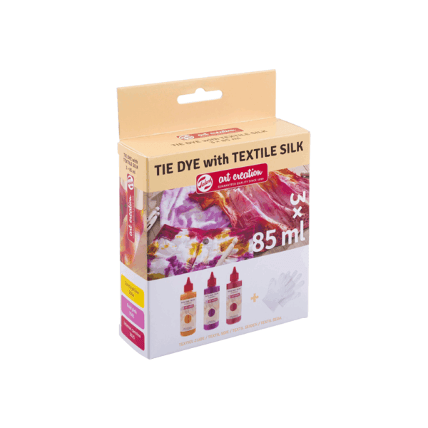 TAL ΧΡΩΜΑ ΓΙΑ ΥΦΑΣΜΑ ΣΕΤ 3Τ 85ml TIE DYE 403900002 ΡΟΖ