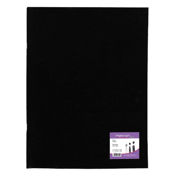 METRON ART ΜΠΛΟΚ ΣΧΕΔΙΟΥ ΚΑΡΦΙΤΣΑ 20Φ Α3 160gr 20Sh.160GSM ΜΑΥΡΟ