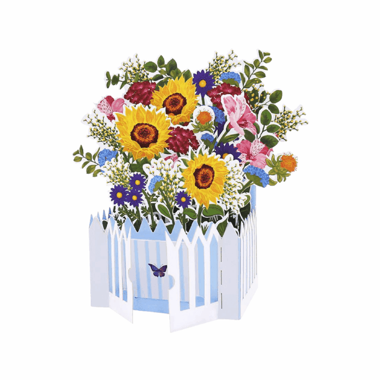 ORIGAMO ΚΑΡΤΑ ΕΥΧΕΤΗΡΙΑ FLOBOX ΚΗΠΟΣ 22.3x26cm FLOREVER FB003