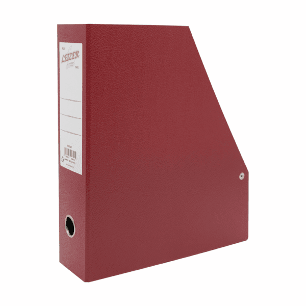 LEIZER ΑΡΧΕΙΟΘΗΚΗ FIBER 28x32x8εκ. KF-2 ΜΠΟΡΝΤΩ