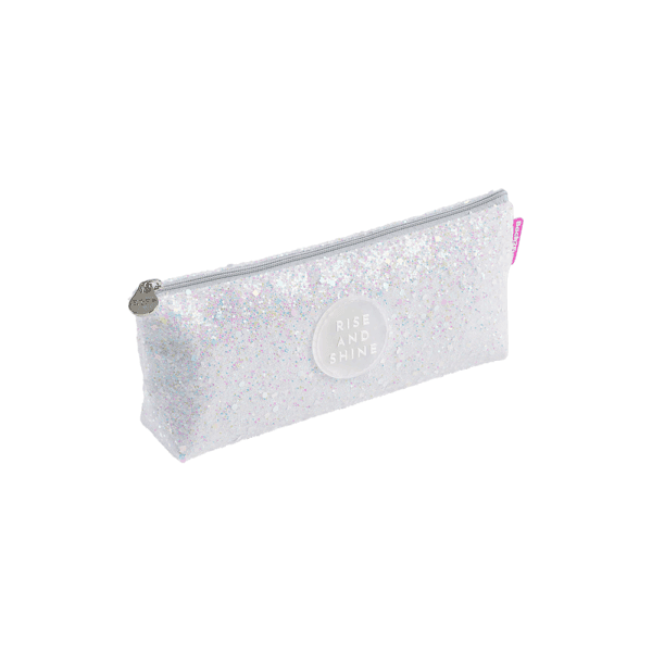 MIQ ΚΑΣΕΤΙΝΑ ΘΗΚΗ 20x8x3.5cm B2FUN GLITTER MR16587 ΛΕΥΚΗ