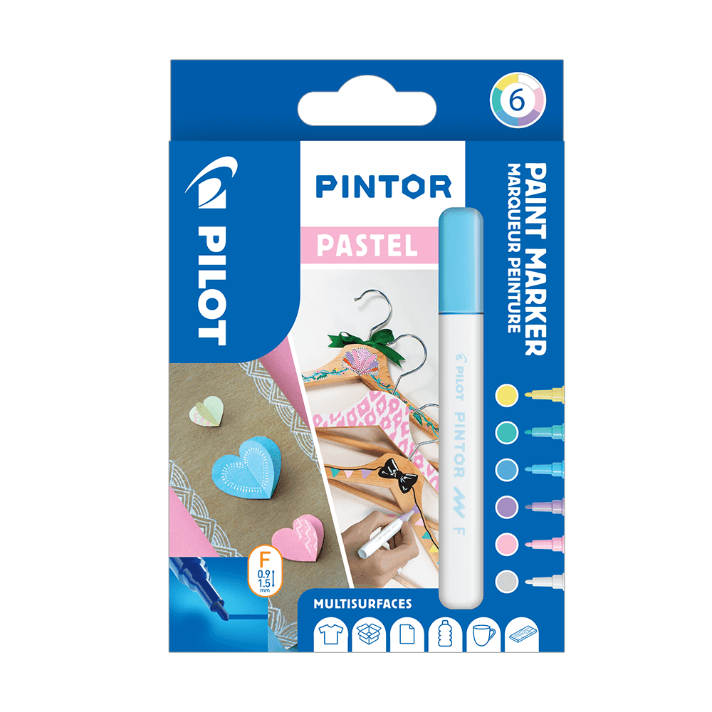 PILOT ΜΑΡΚ.PAINT PINTOR FINE PASTEL ΣΕΤ 6Τ. PILOT ΜΑΡΚ.PAINT PINTOR FINE PASTEL ΣΕΤ 6Τ.