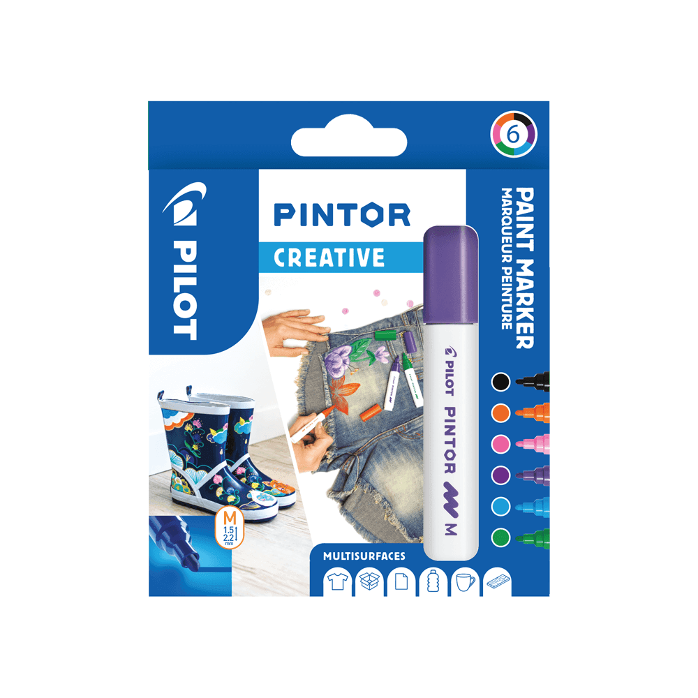 PILOT ΜΑΡΚ.PAINT PINTOR MEDIUM FUN ΣΕΤ 6Τ. PILOT ΜΑΡΚ.PAINT PINTOR MEDIUM FUN ΣΕΤ 6Τ.