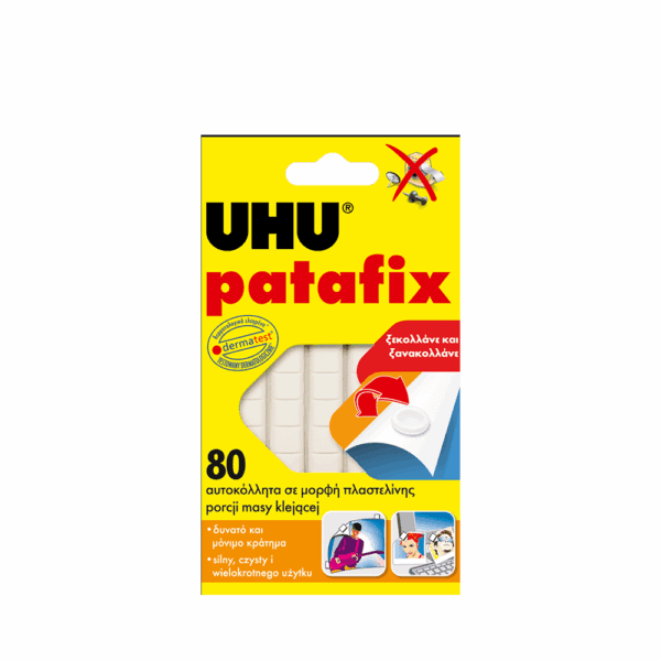 UHU TACK BLISTER 80Τ 10x10mm PATAFIX 35797 ΛΕΥΚΟ 12Τ