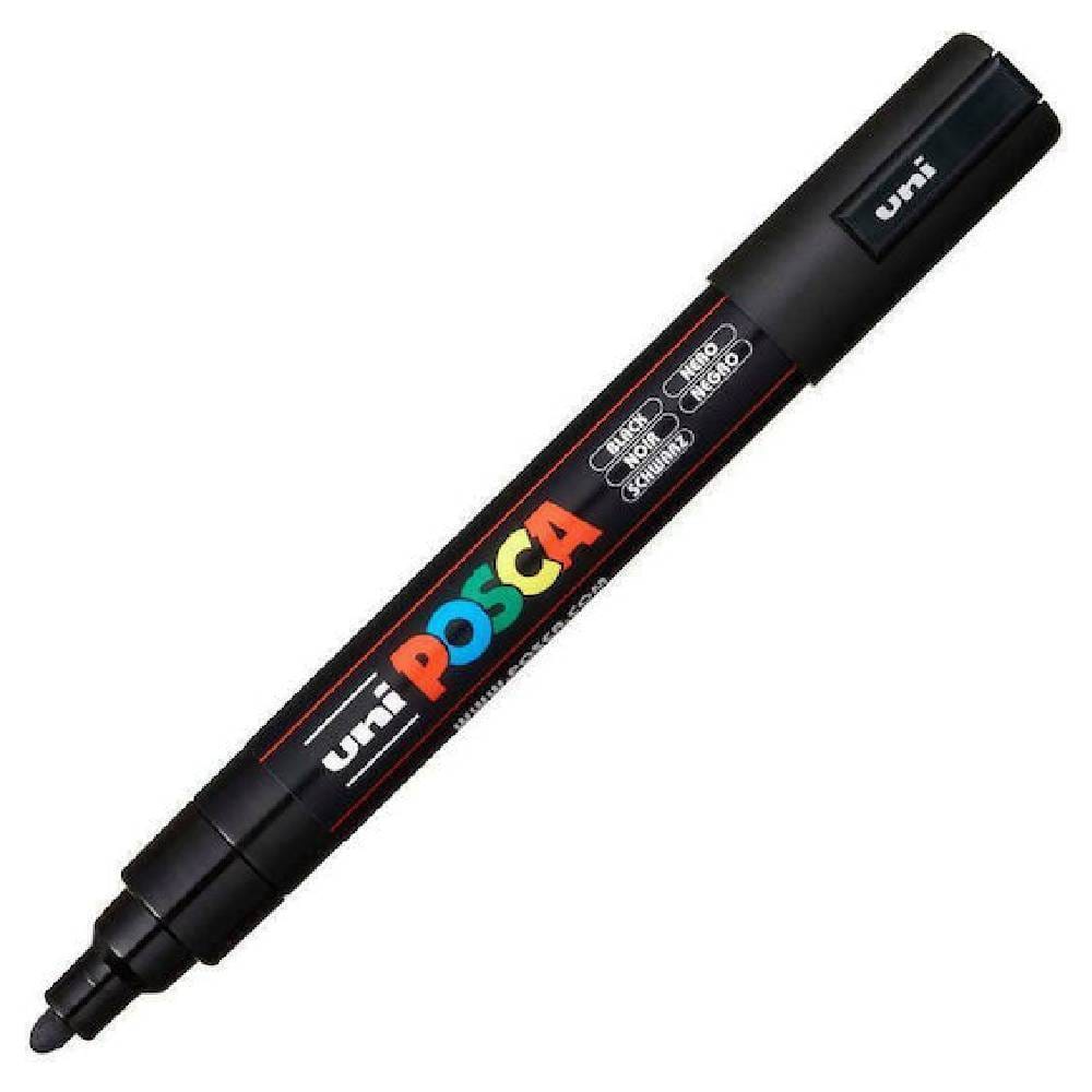 Uni Posca PC-5 Medium Μαύρο Μαρκαδόροι Uni Posca PC-5 Medium Μαύρο - Image 1