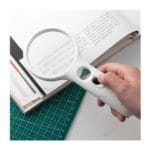 Deli Φακός Μεγεθυντικός Led 2.5x Πλαστικός Blister 70mm Λευκός - Image 2