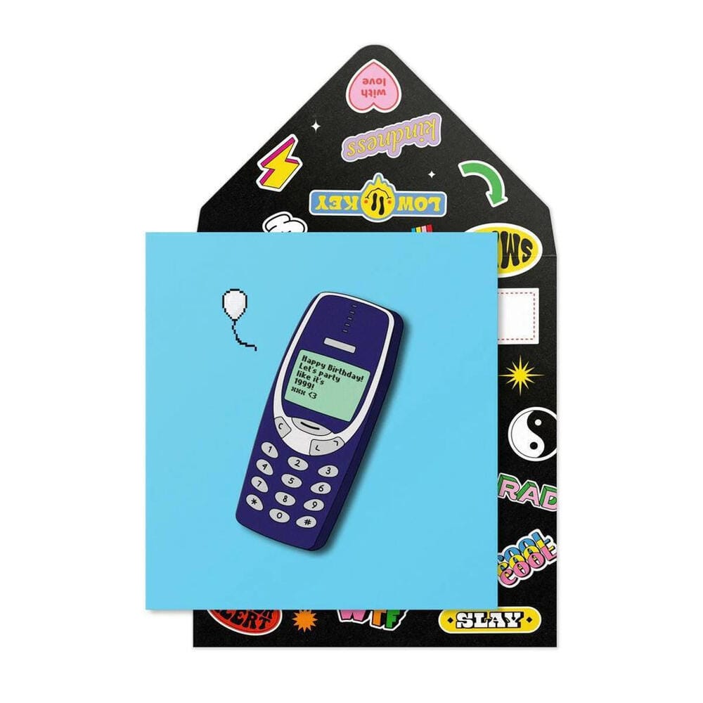 Ευχετήρια Κάρτα "Happy Birthday Let's Party Like It's 1999" Nokia - Image 1