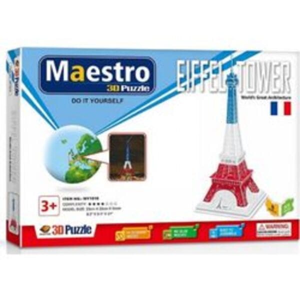Maestro Παζλ 3D 55τμχ. 22Χ22Χ54 "Eiffel Tower"