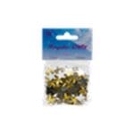 Μεταλλικά αστέρια χειροτεχνίας 1.4cm 48gr (Ασημί - Χρυσό) - Image 2