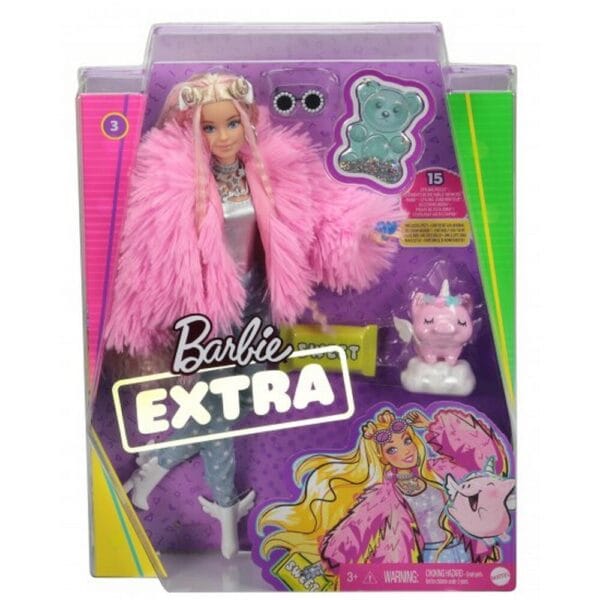 Barbie Extra Fluffy Pink Jacket (GRN28)