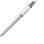 Bic Στυλό Ballpoint με Πολύχρωμο Mελάνι 4 Colours Shine Silver